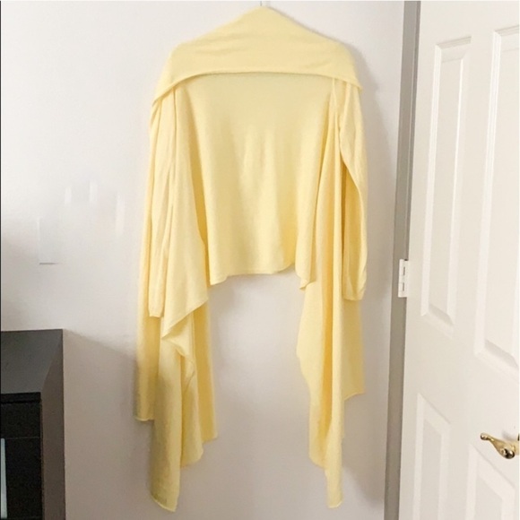 DKNY Open Front Asymmetrical Sweater Shrug - Picture 2 of 5